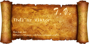 Thész Viktor névjegykártya
