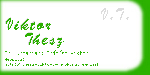 viktor thesz business card